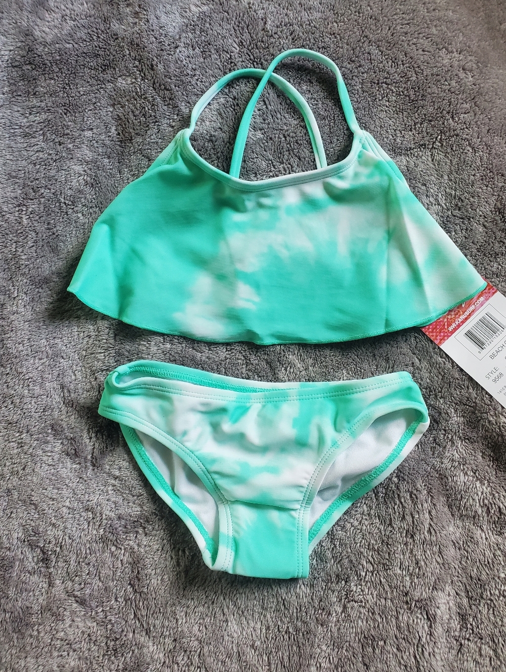 *NWT* Kanu Surf Girl's Alania Bikini Beach Sport 2-Piece Swimsuit , Size 2T